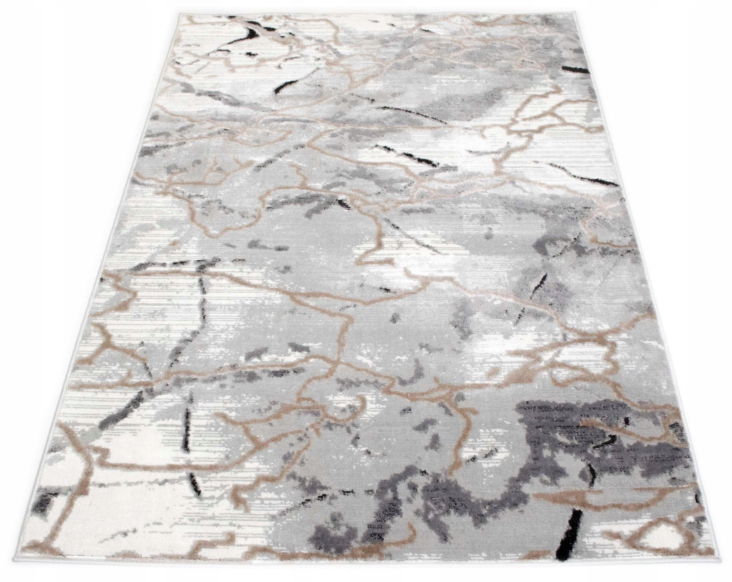 FASHIONABLE CARPET 2x2 m GRAY CREAM MODERN LOFT STYLE FOR THE LIVING ROOM BEDROOM Color multicolor
