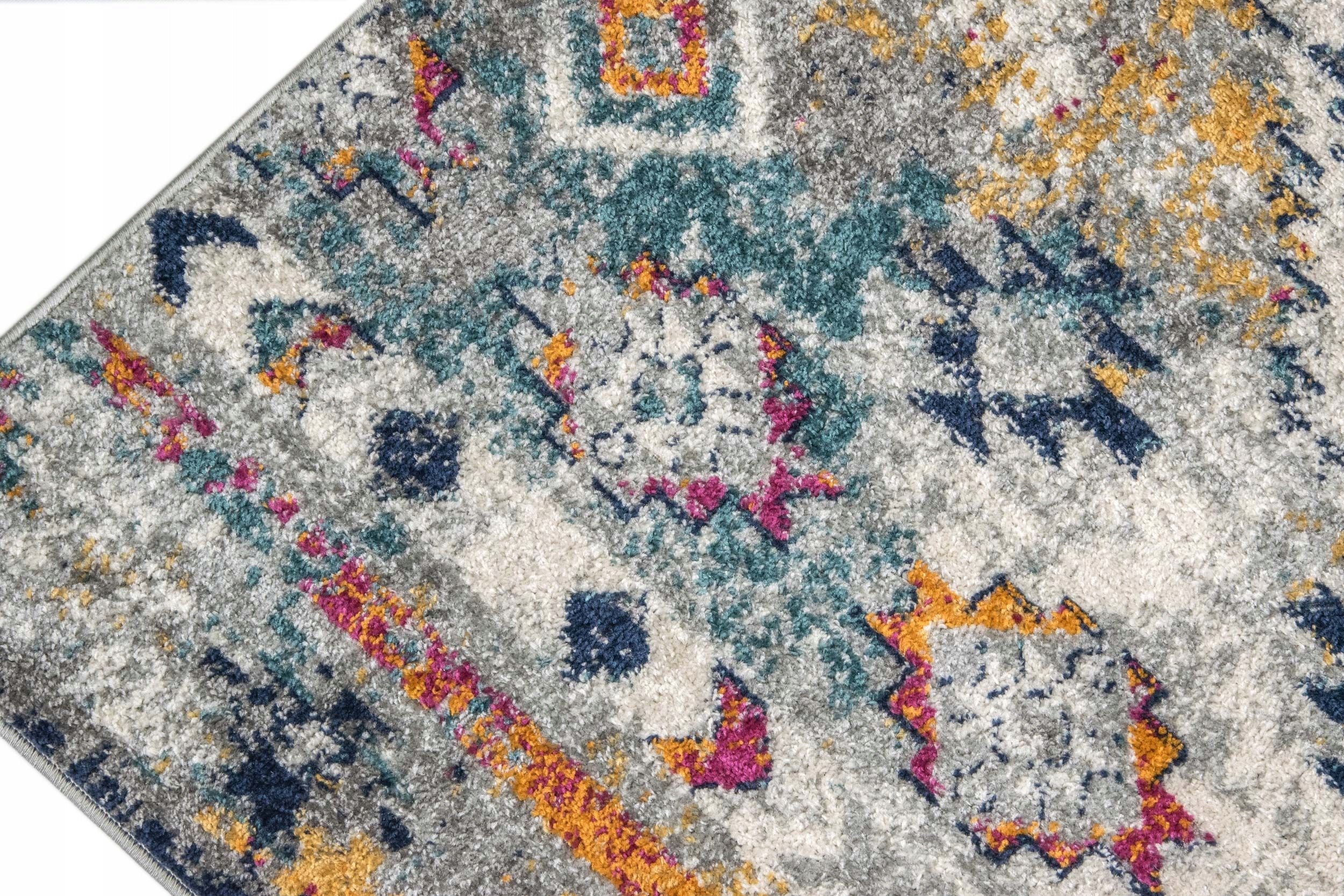 FASHIONABLE CARPET FOR LIVING ROOM ZANZIBAR ETNO BOHO 180x250cm Thickness 8 mm