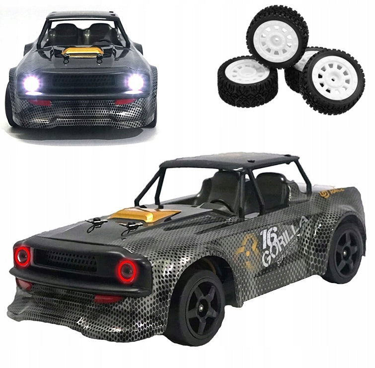FAST 2in1 CAR REMOTE CONTROLLED AUTO RC 4x4 DRIFT 30KM/H DRIFTING LED