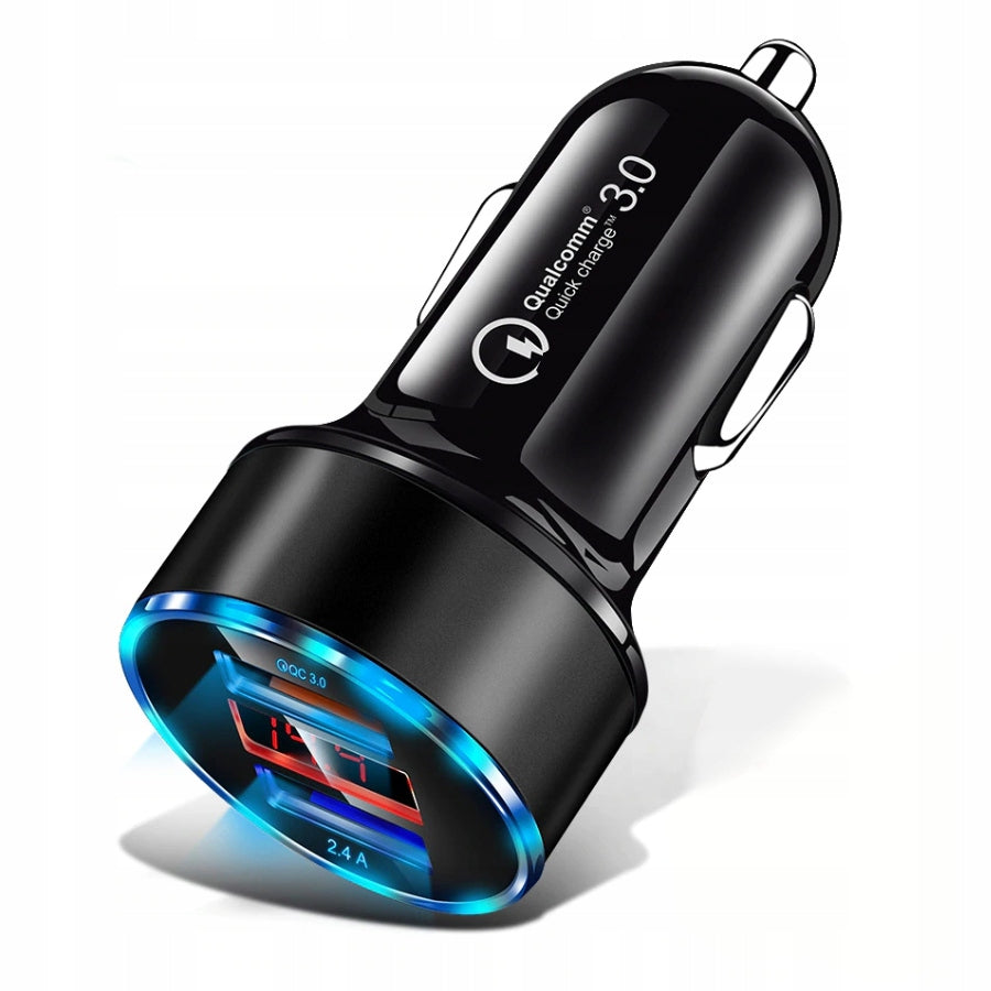 FAST 3.1A CAR CHARGER LED QUICK CHARGE 3.0 Koanni Packaging status original