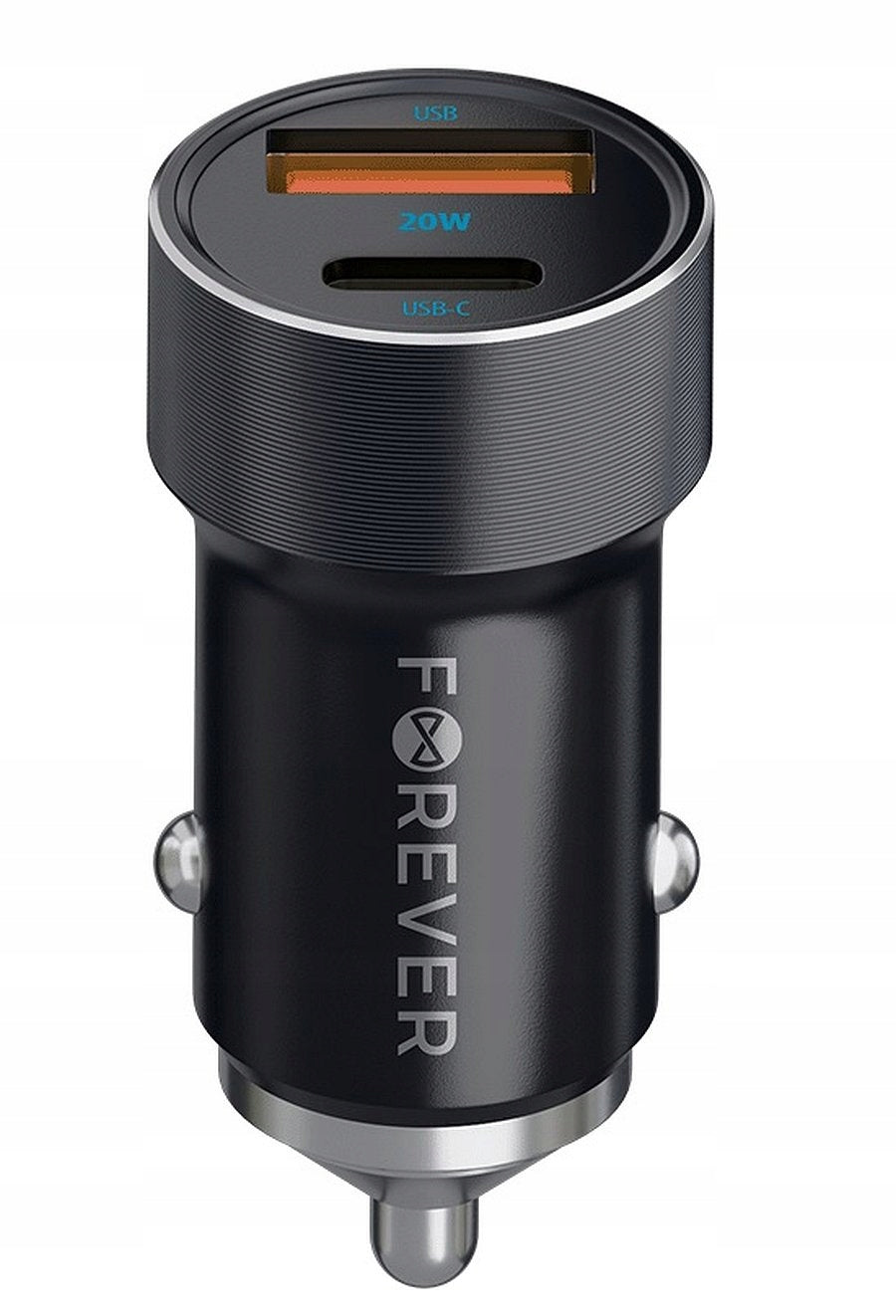 FAST CAR CHARGER + POWER ADAPTER CABLE FOR CAR USB-C USB-A 20W MAX Packaging status original