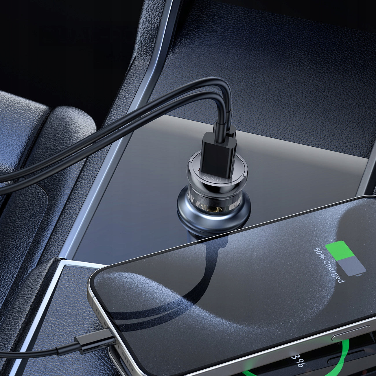 FAST CAR CHARGER STRONG 65W FAST CHARGING USB-A USB-C PD QC EAN (GTIN) 5907769383915