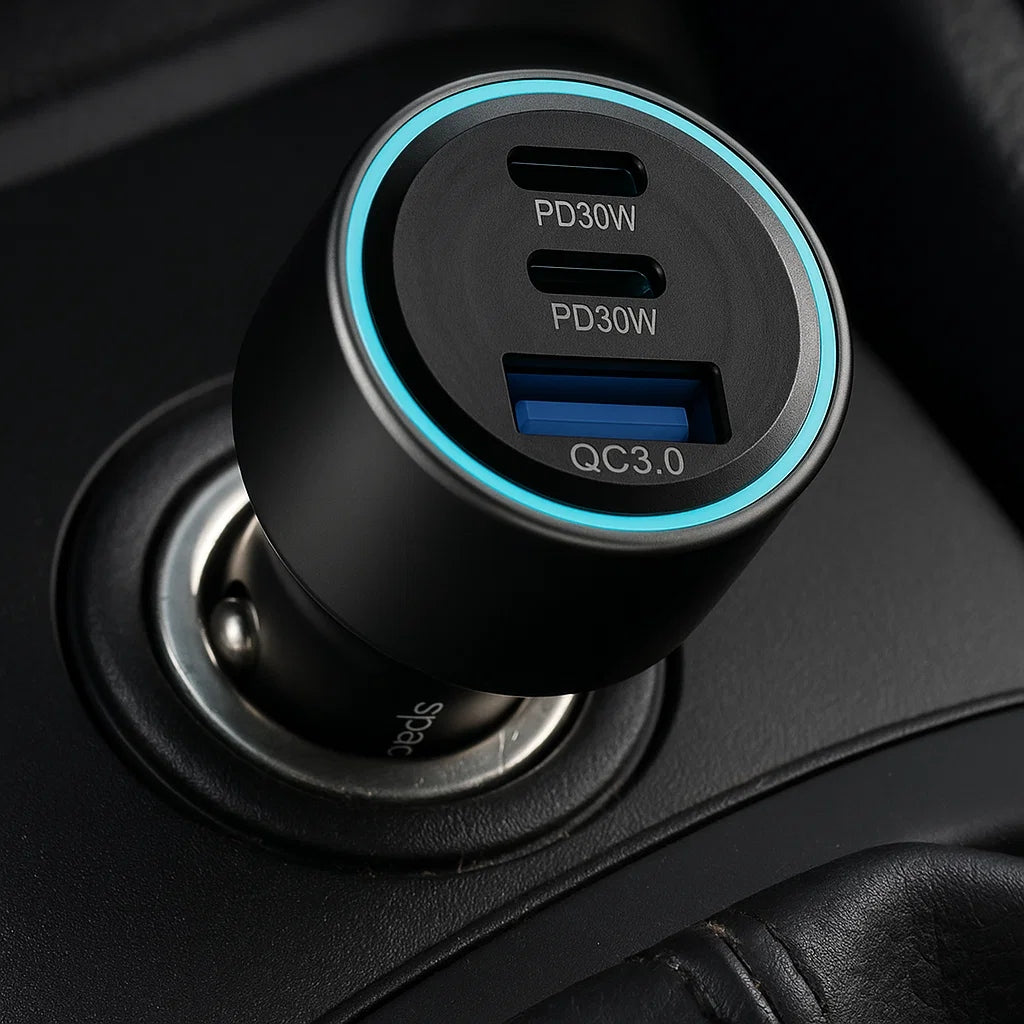 FAST CAR CHARGER USB 2X USB-C TYPE C PD QC 3.0 PPS 12V/24V 60W Manufacturer code 5905719132330