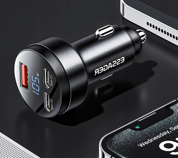 FAST CAR CHARGER USB - USB-C QC PD 100W FOR CIGARETTE LIGHTER AUTO Manufacturer code ECC2CA-FL0A-P