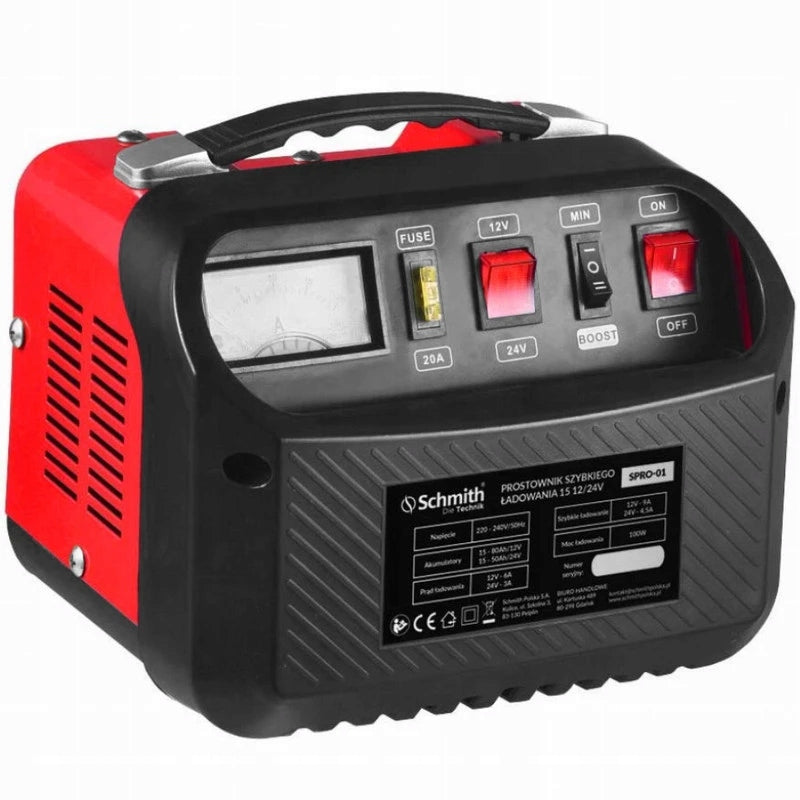 FAST CHARGING CAR RECTIFIER 15 12/24V SCHMITH SPRO-01