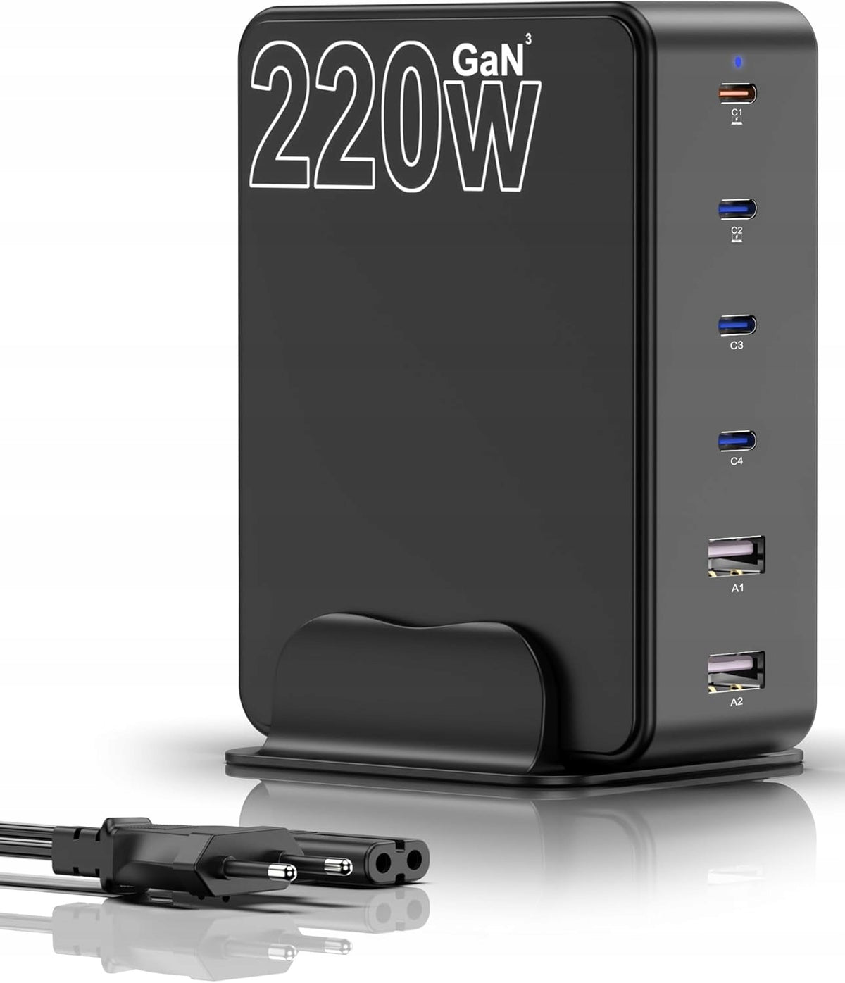 FAST CHARGING STATION FAMILAHA H118 GAN3 220W APPLE SAMSUNG 6 PORTS!