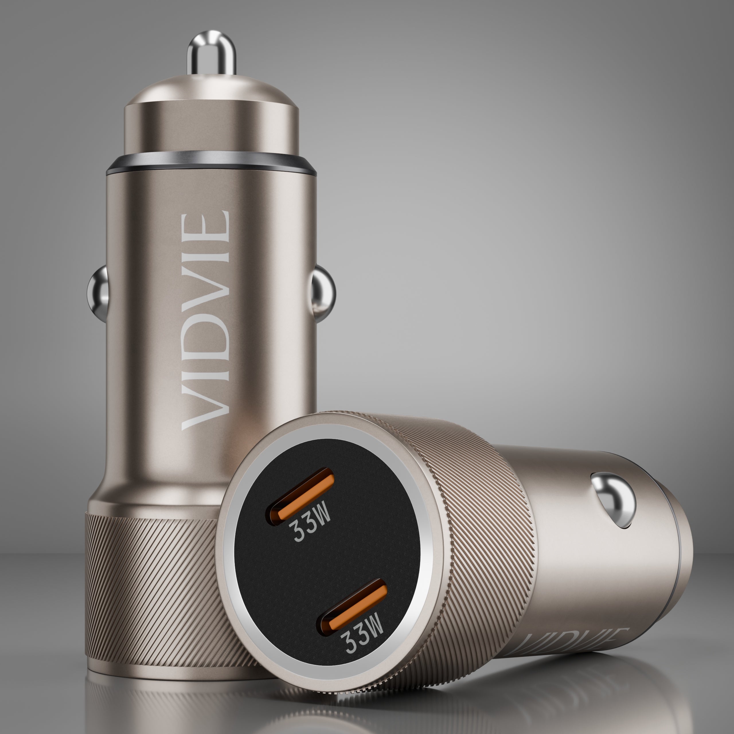 FAST Car Charger VIDVIE USB TYPE-C EFFICIENT 33W + USB-C CABLE Manufacturer code GS945000287