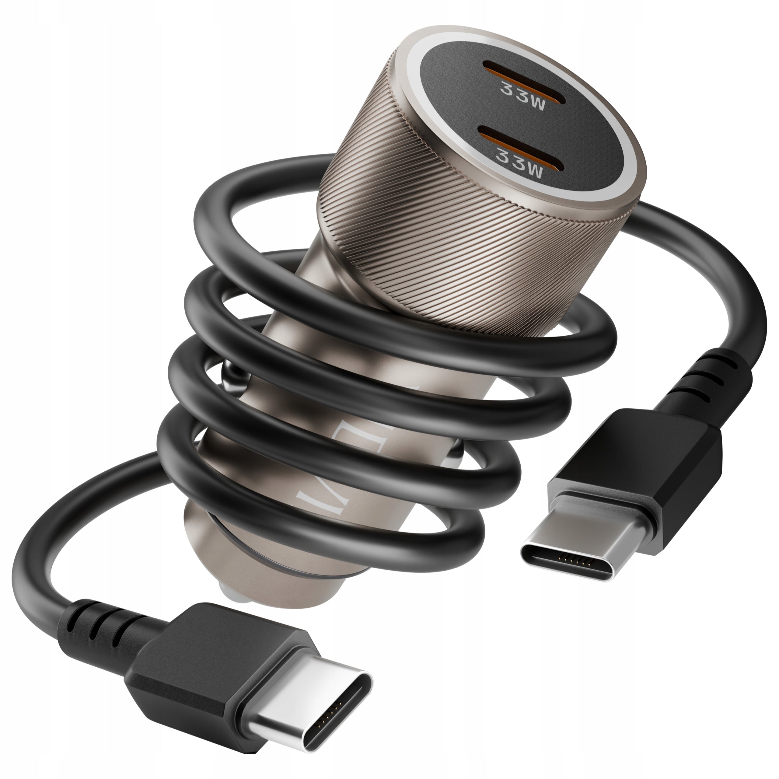 FAST Car Charger VIDVIE USB TYPE-C EFFICIENT 33W + USB-C CABLE