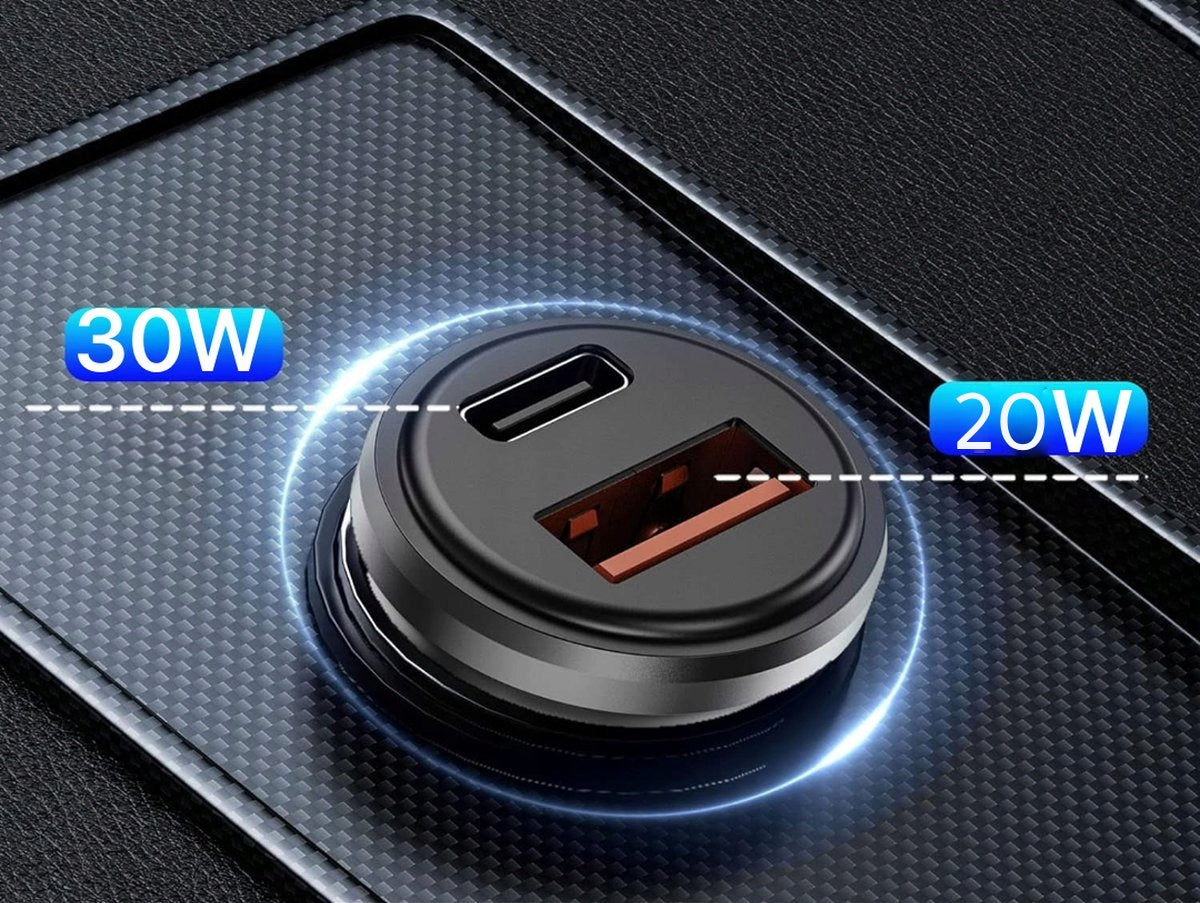 FAST MINI CAR CHARGER PD 30W+QC 3.0 12/24V EAN (GTIN) 5902270794328