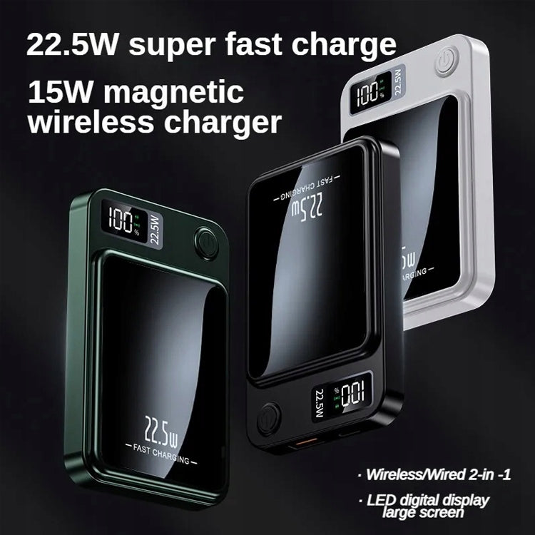 FAST WIRELESS POWER BANK MagSafe 10000mAh INDUCTION 22,5W USB-C Battery capacity 10000 mAh