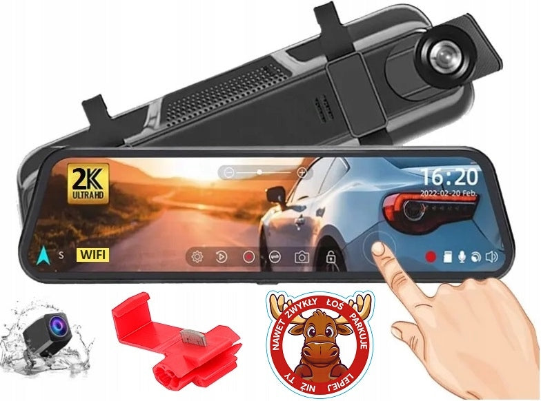 FASTCAM 4K WIFI CAR VIDEO RECORDER MIRROR REAR REVERSING CAMERA