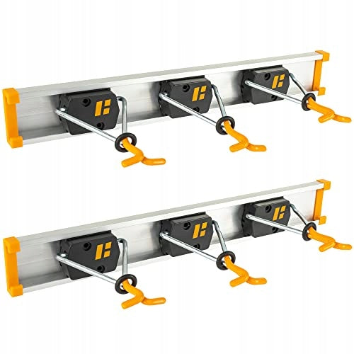 FASTENING STRIP WITH HOOKS FOR GARDEN TOOLS SET OF 2 METAL Brand no brand