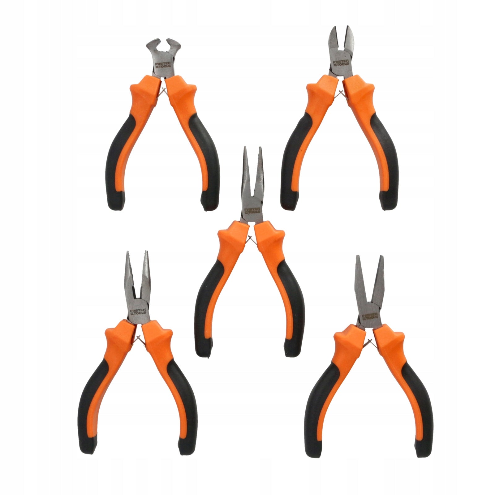 FASTER TOOLS Pliers mini set - 5pcs.