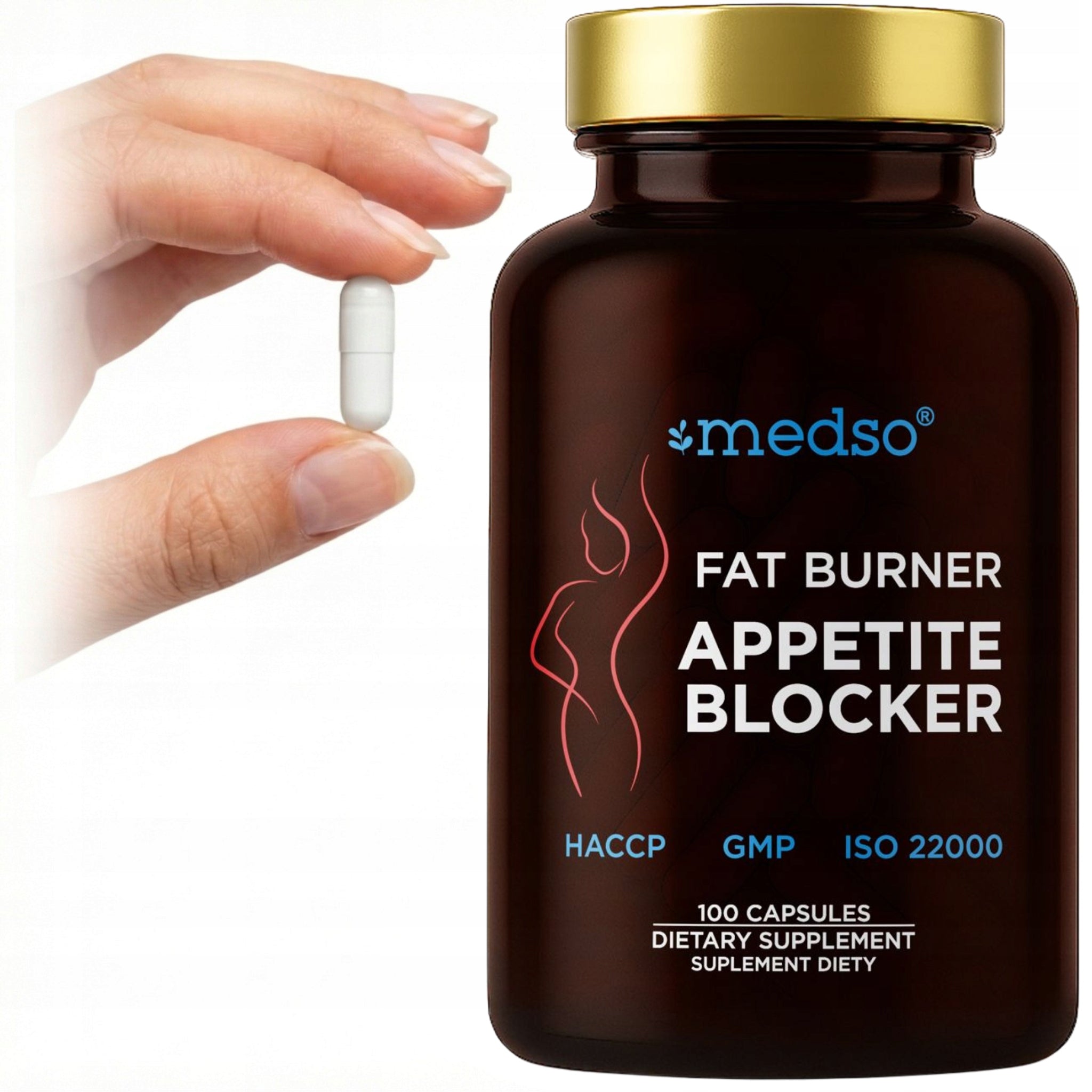 FAT BURNER APPETITE BLOCKER SLIMMING REDUCTION 100CAPS.