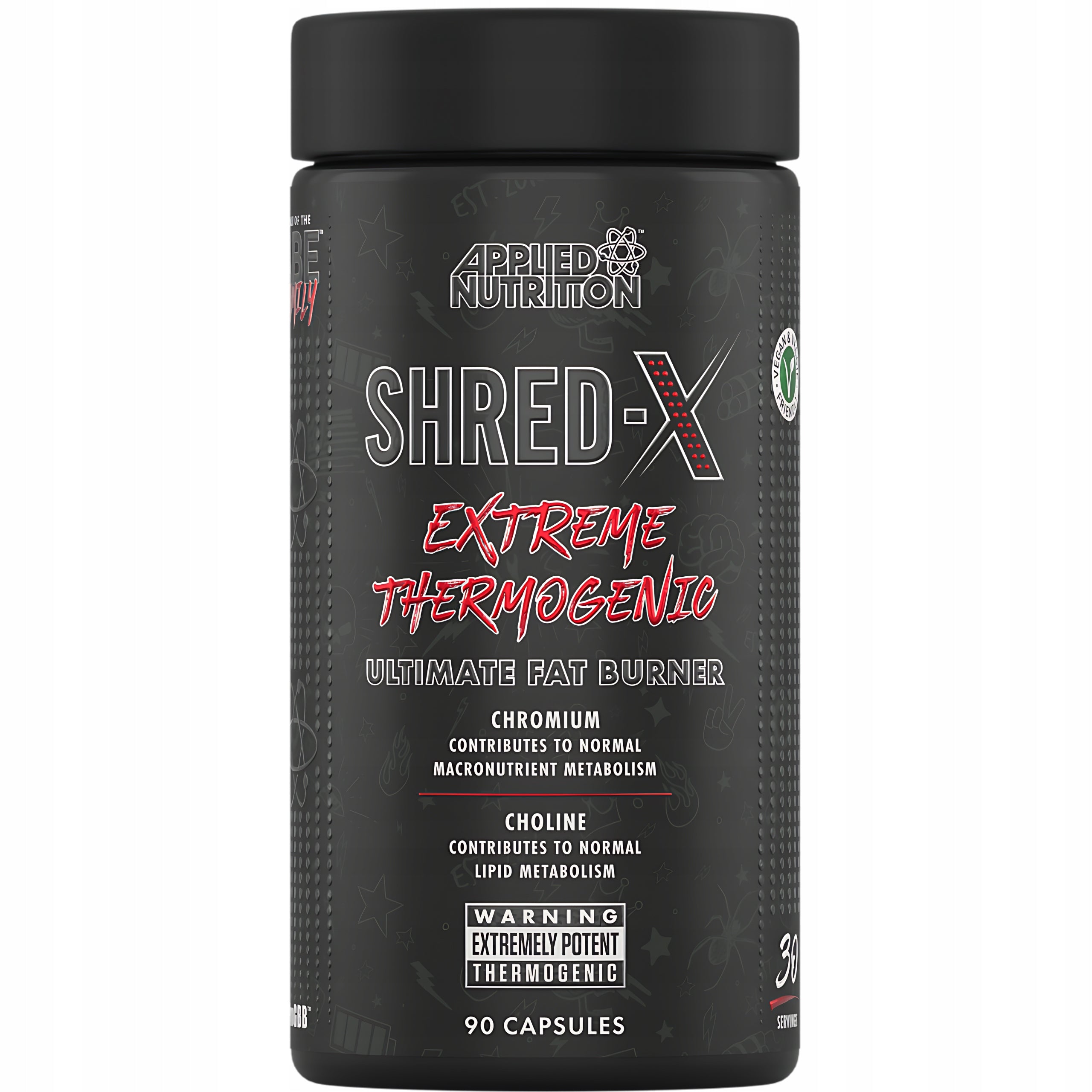 FAT BURNER APPLIED NUTRITION SHRED-X EXTREME REDUCTION STRONG 90 KAP EAN (GTIN) 5056555201800
