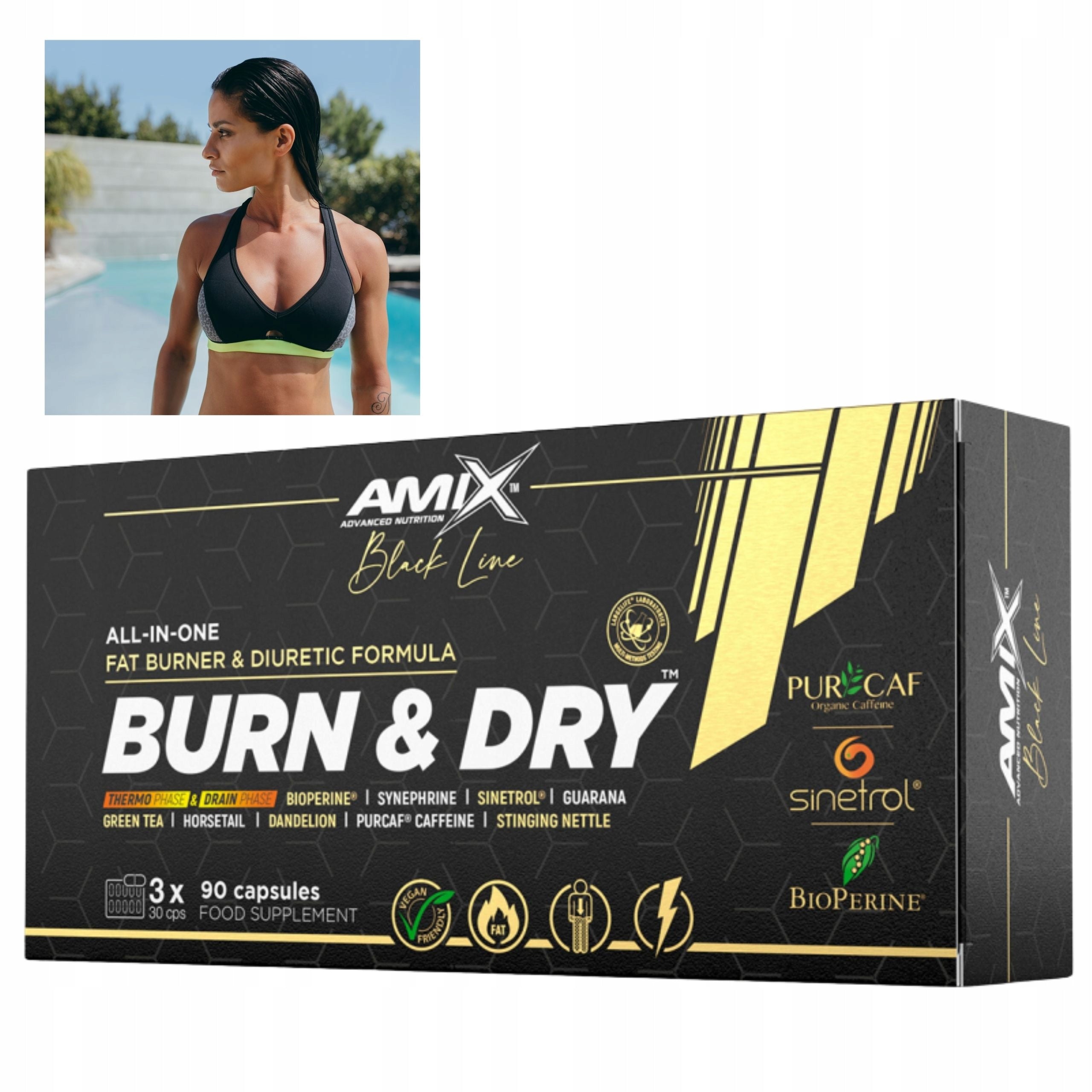 FAT BURNER Effective Belly Fat Burner Guarana Extract Bioperine