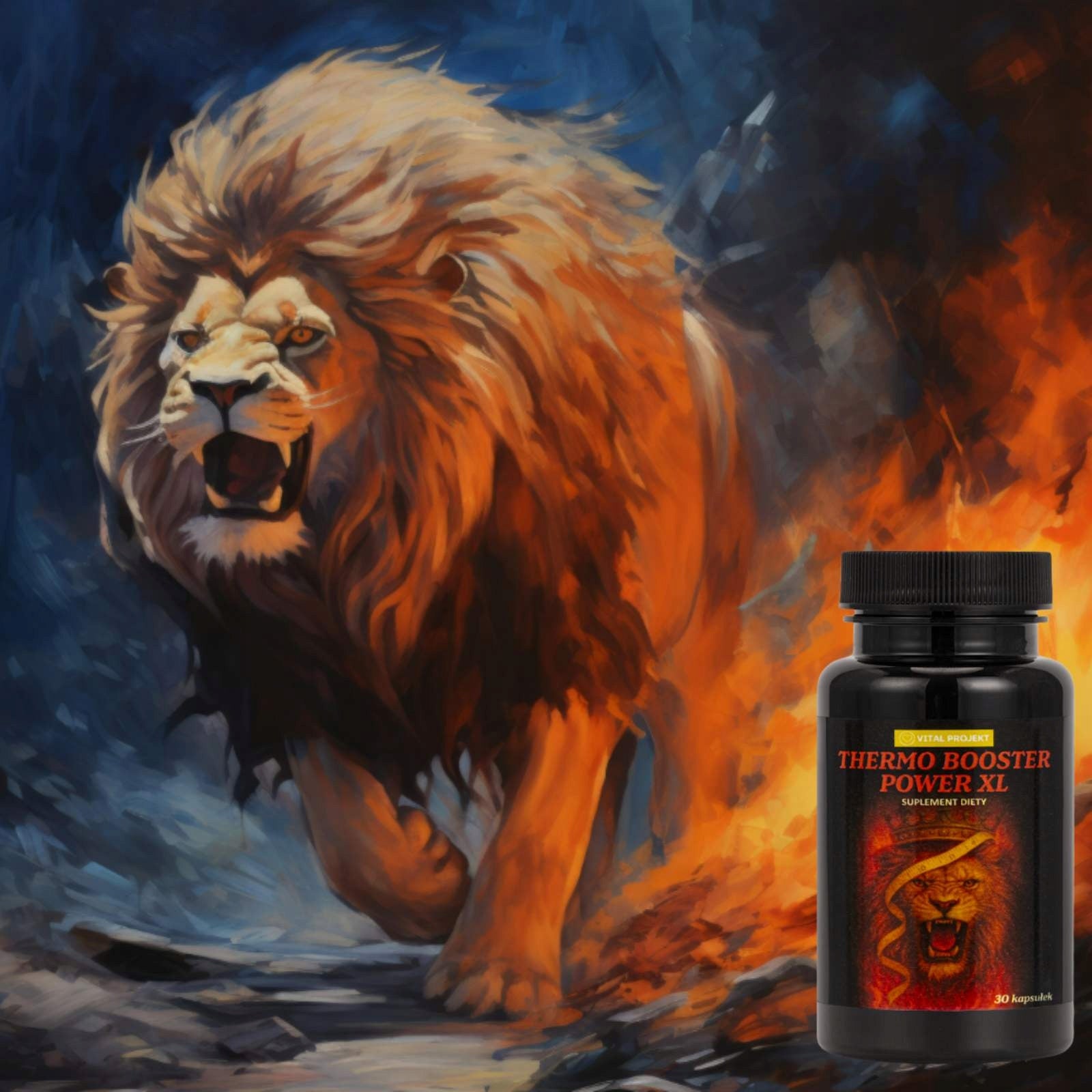FAT BURNER Thermo Booster Power XL APPETITE BLOCKER EXCESS WATER STRONG Expiration date at least 1 year from the date of purchase