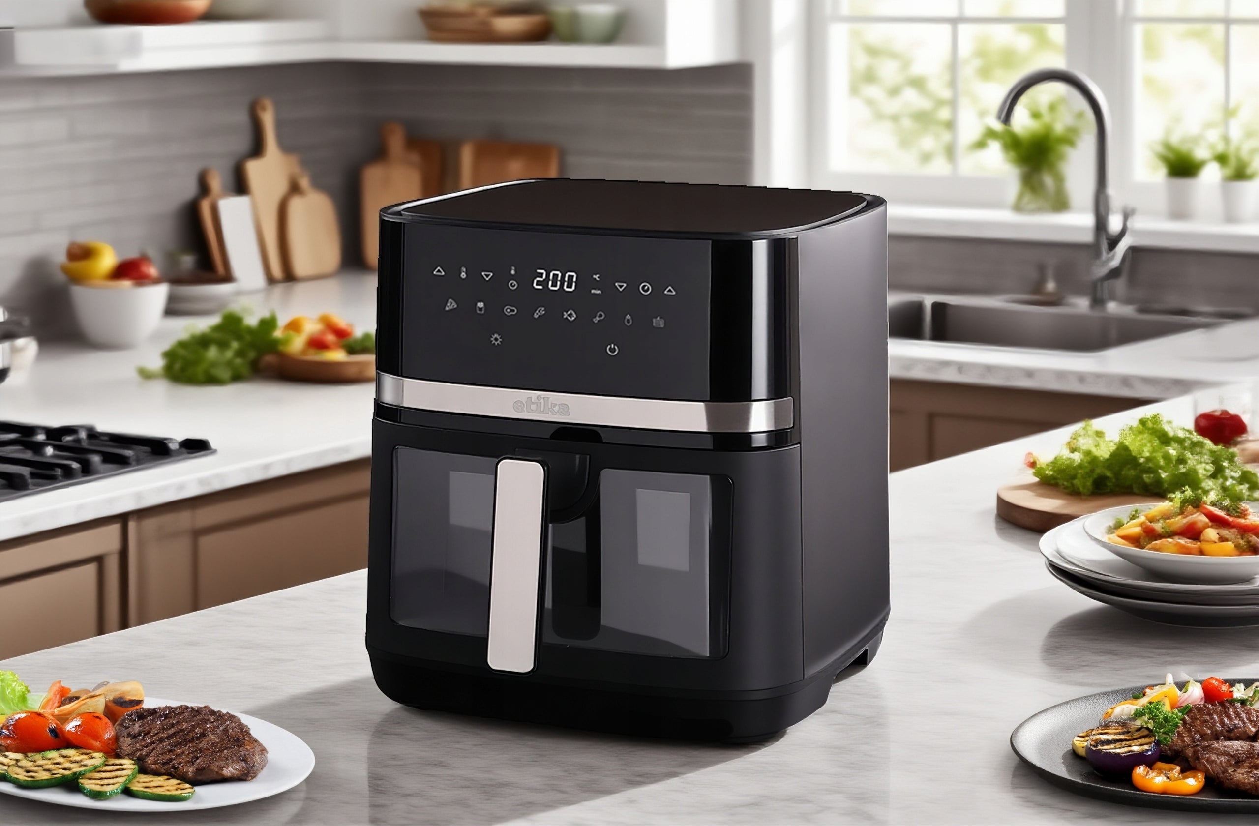 FAT FREE AIR FRYER LARGE 8L 1800W BOWL XL Model ET01/F