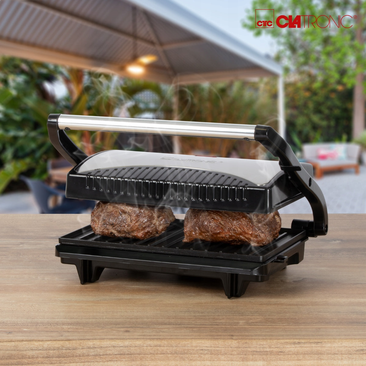 FAT FREE ELECTRIC GRILL STEEL INOX COMPACT 700W Power rating 700 W