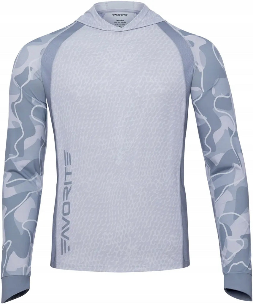 FAVORITE UNIVERSAL UPF50+ 2XL LIGHT GREY HOODIE