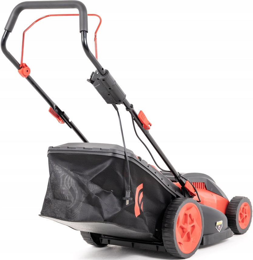 FAWORYT ELECTRIC LAWN MOWER INDUCTION FOR GRASS WITH BASKET 50L 1800W 43cm Basket capacity 50 l