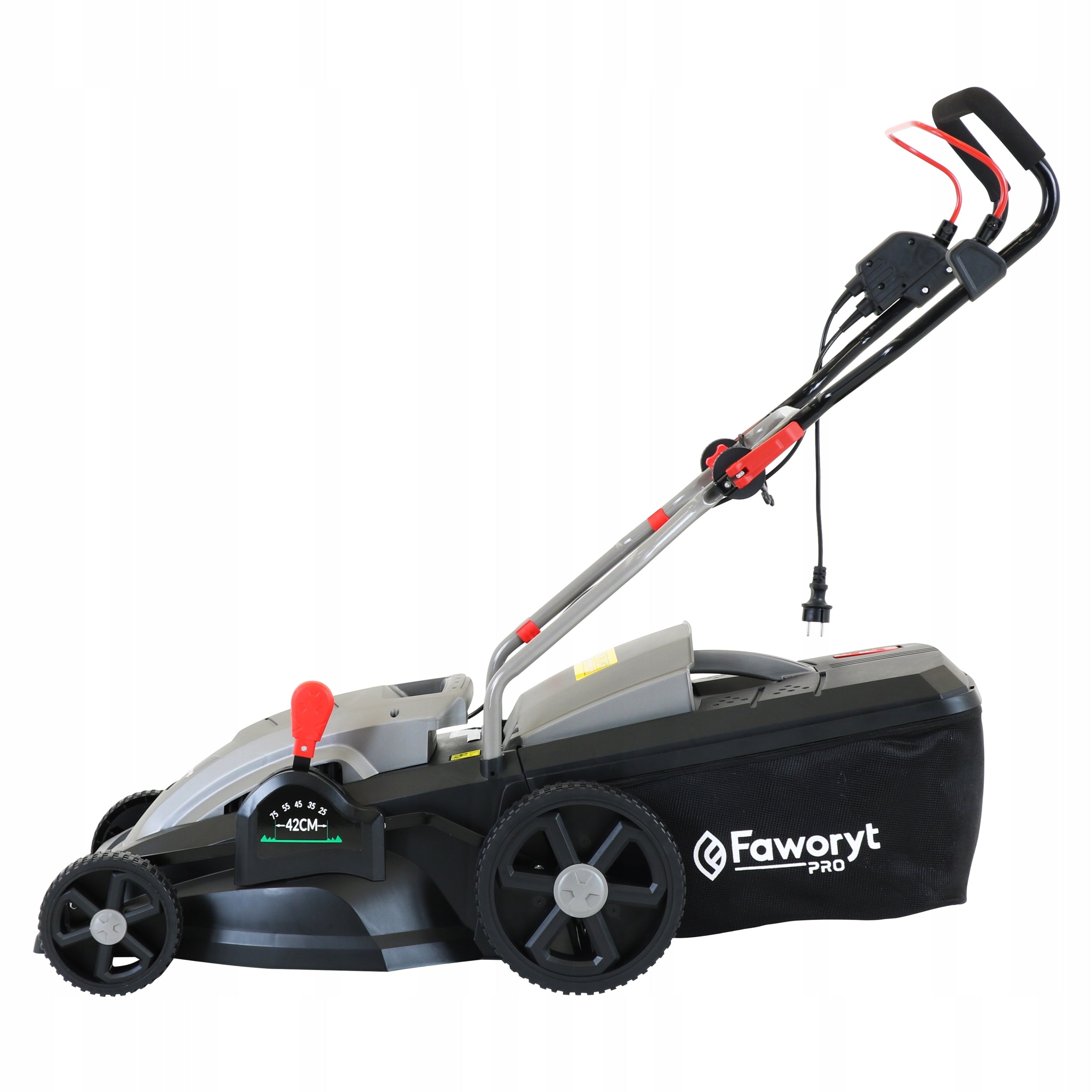FAWORYT PRO INDUCTION ELECTRIC MOWER BASKET 1800W 42cm Basket capacity 50 l