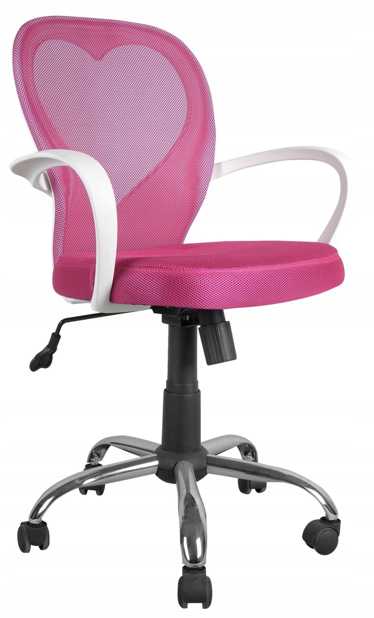 FB8-FX Pink Mesh Desk Chair Youth Heart Packaging status original
