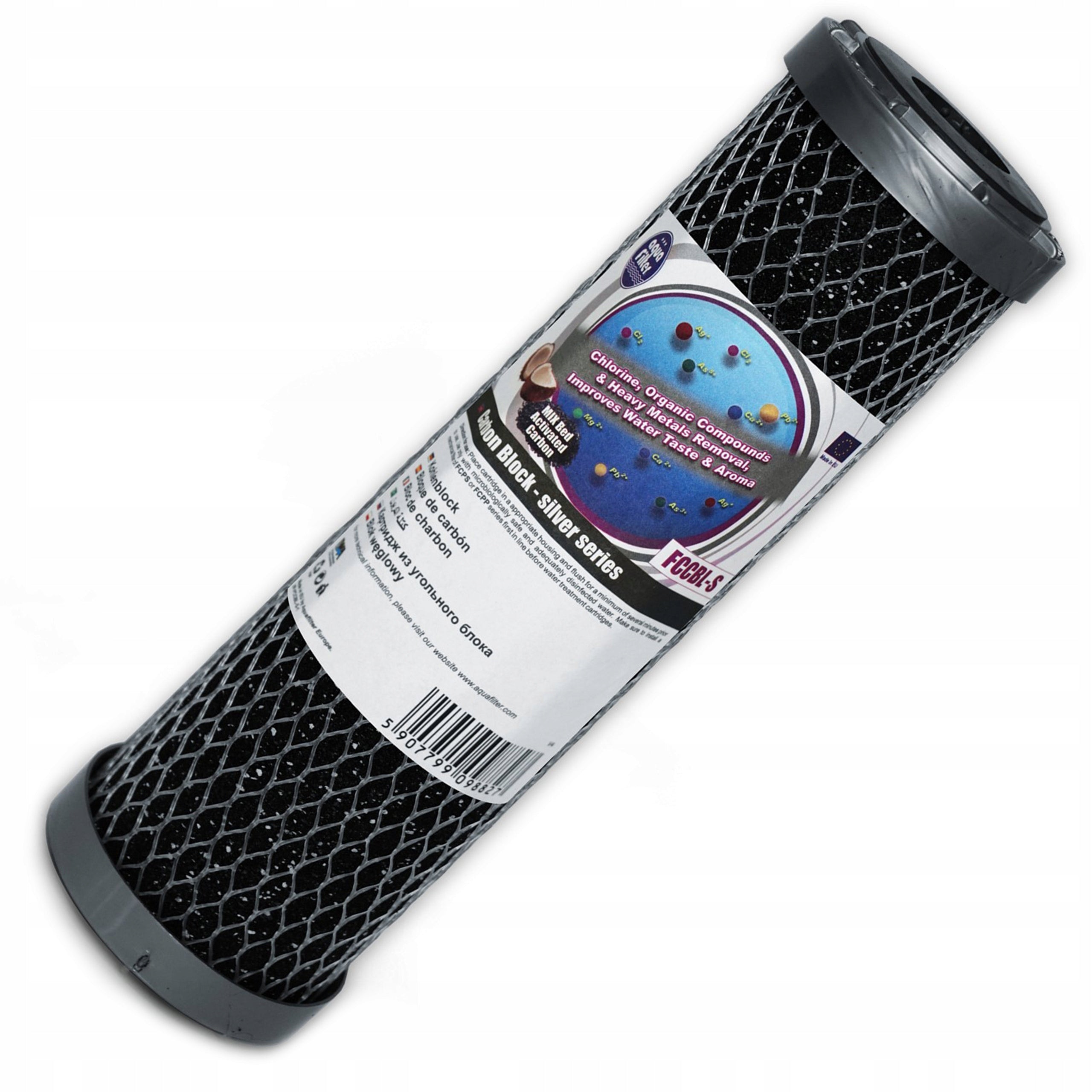 FCCBL-S AQUAFILTER 10" carbon filter cartridge for coconut sintered water filter Brand Aquafilter