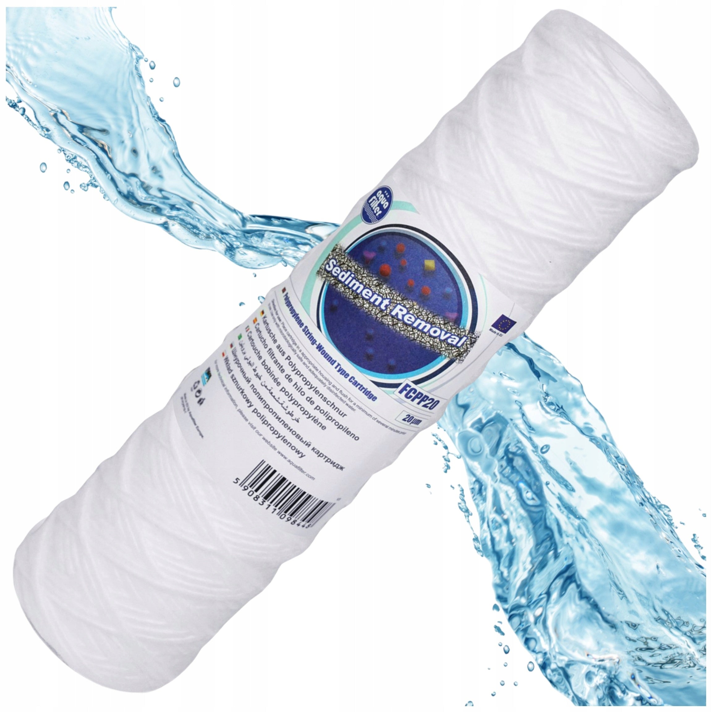 FCPP20 String Cartridge AQUAFILTER Pre-Filter 10″ Cartridge for Home Water