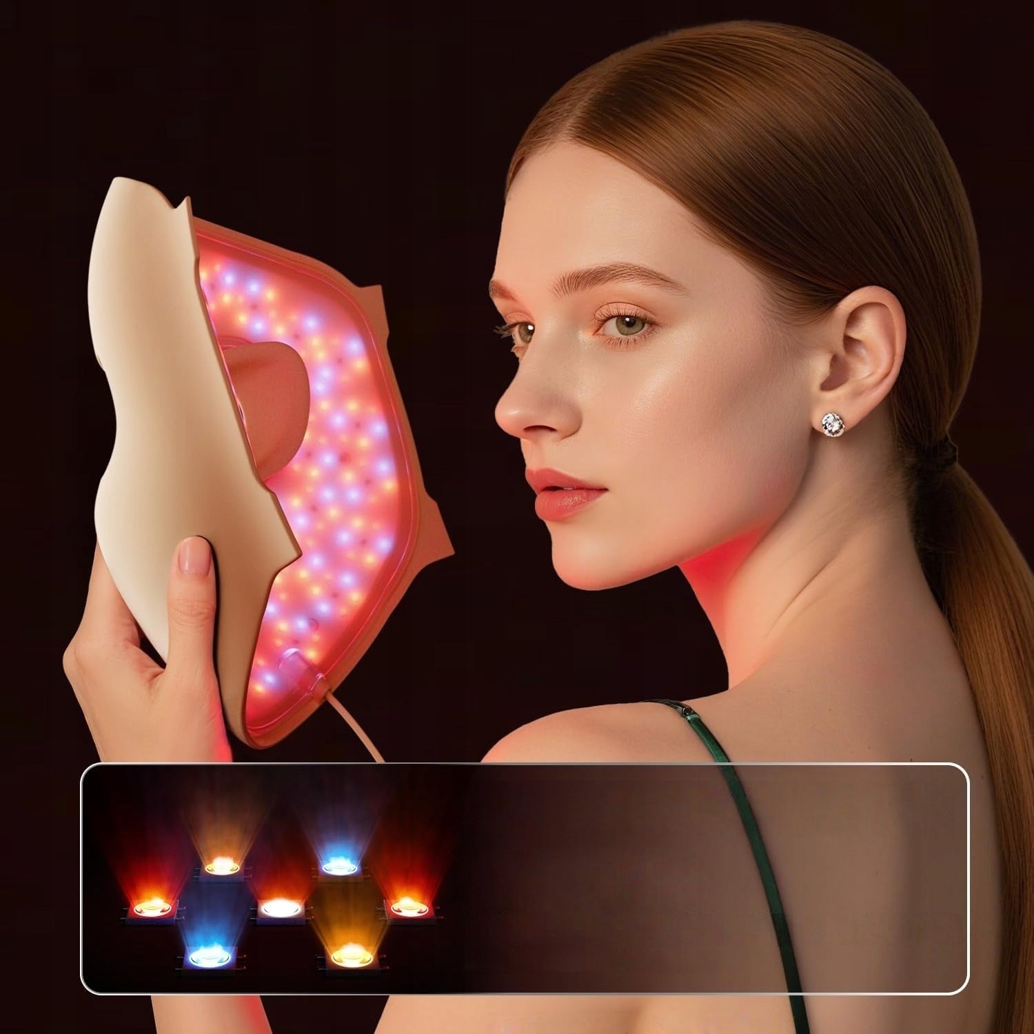 FDA Cleared 4D Red Light Therapy Mask, 311 LEDs 850nm for Photons Tech Manufacturer code EEE-PC-043