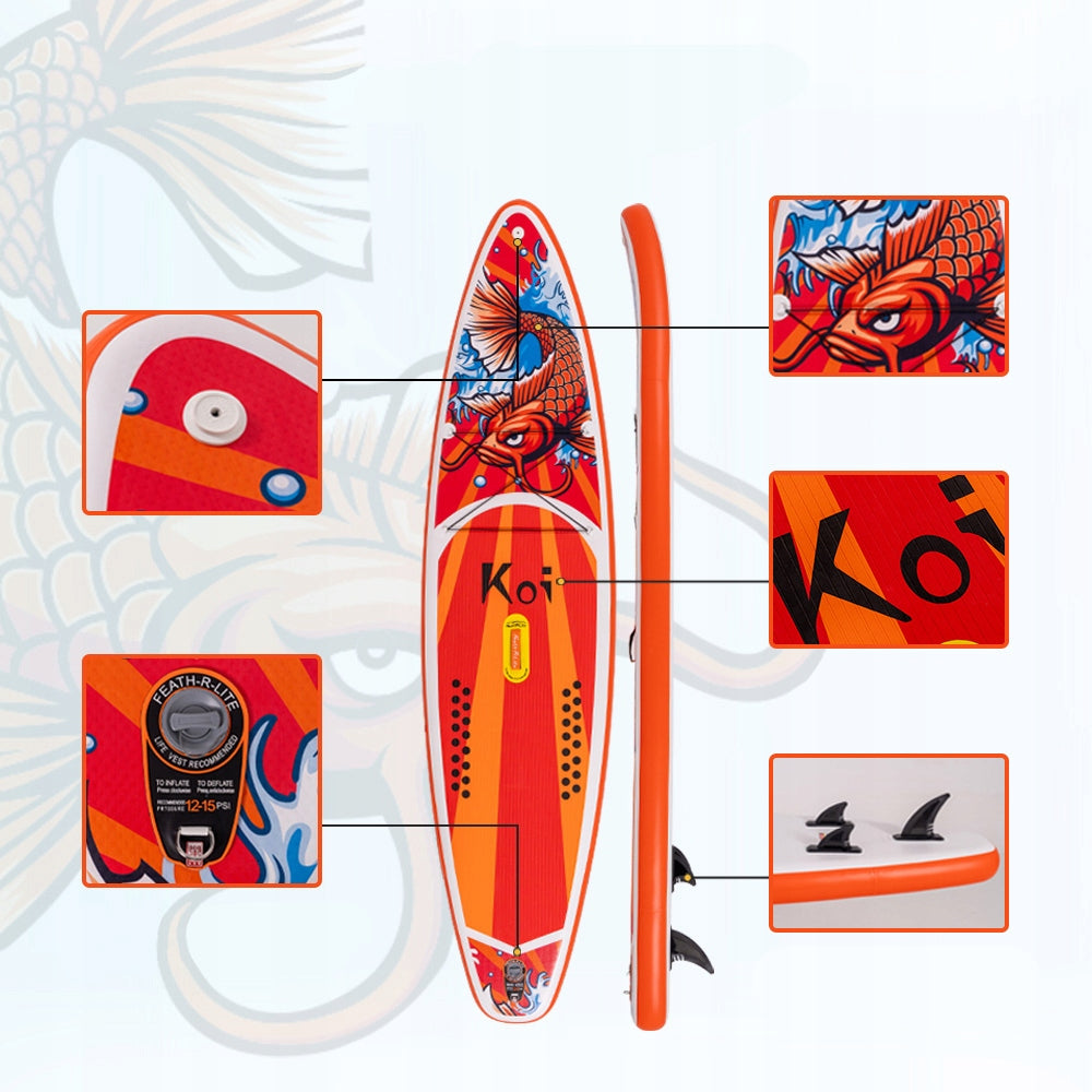 FEATH-R-LITE FR01E Inflatable Paddle Board SUP Board 350cm with Accessories Model FunWater FEATH-R-LITE FR01E