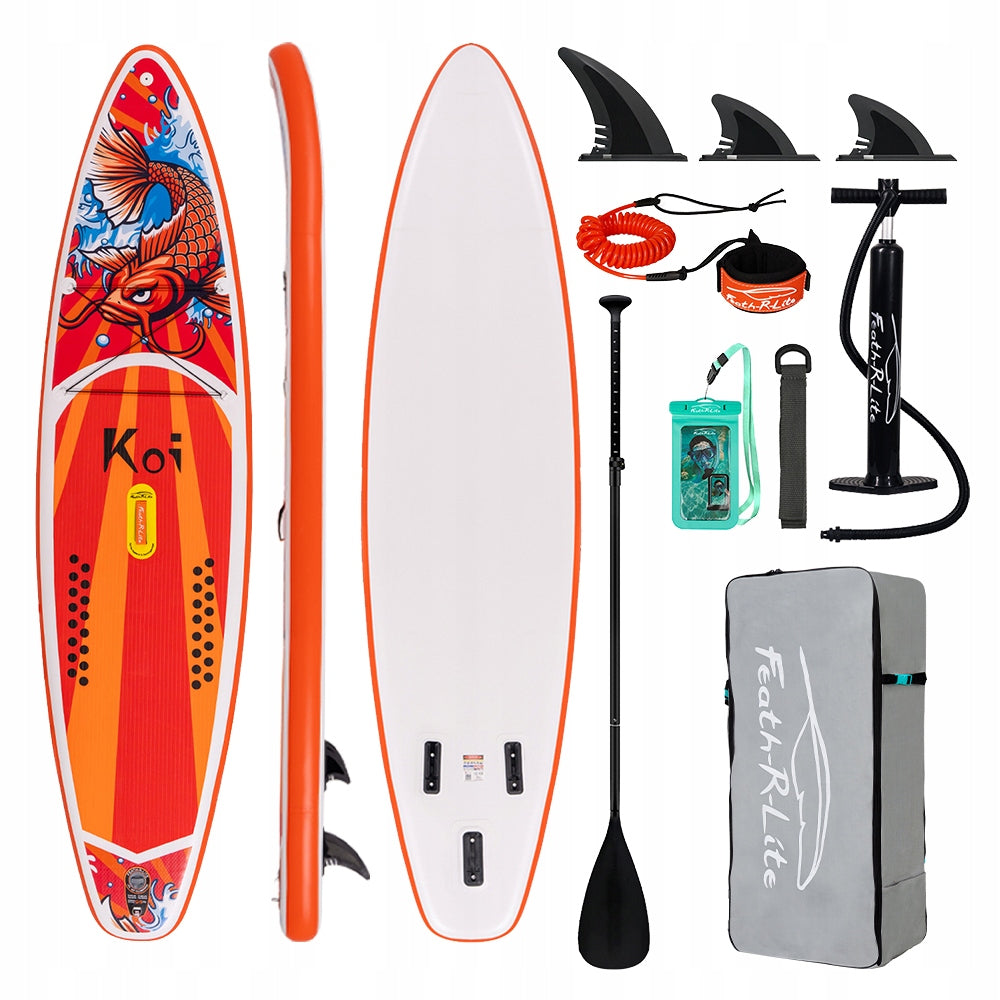 FEATH-R-LITE FR01E Inflatable Paddle Board SUP Board 350cm with Accessories Packaging status original
