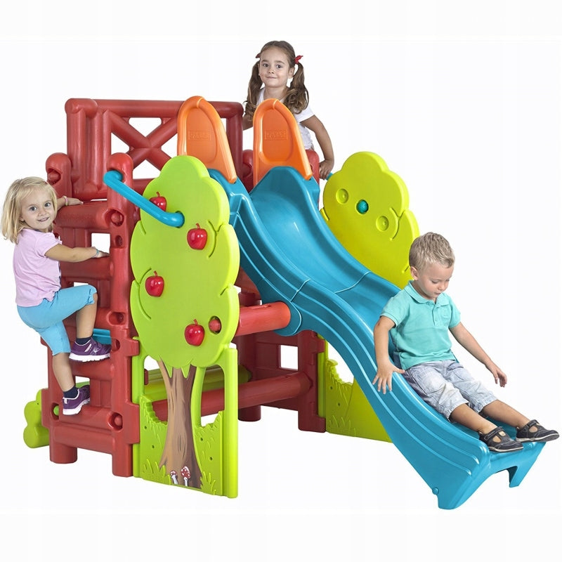 FEBER Toys Square with Slide and Wood House Table Kid's age 3＋ years