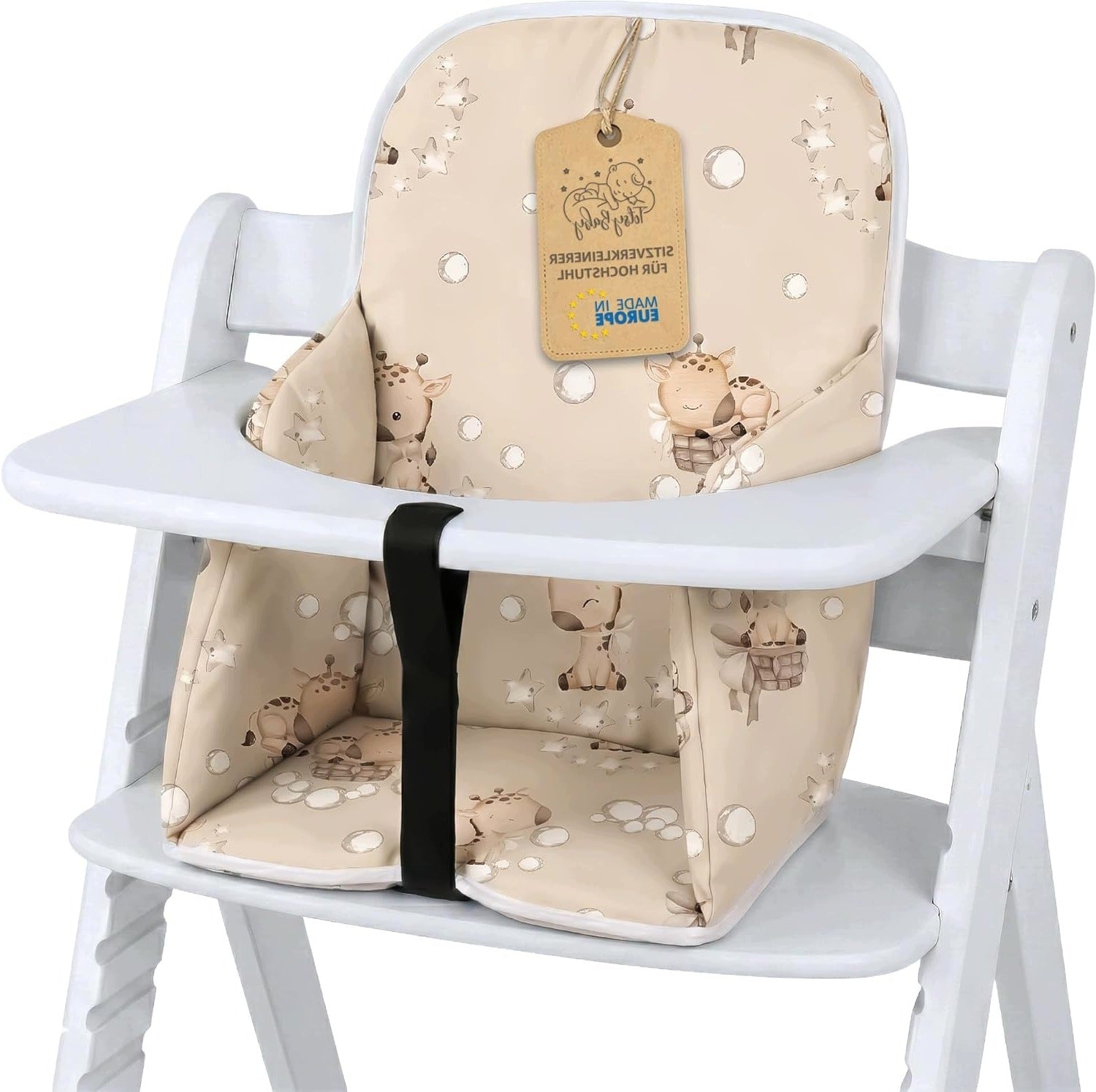 FEEDING CHAIR INSERT POLYESTER ZIRAFFE PATTERN