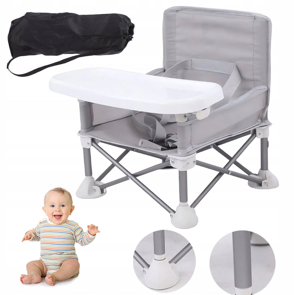 FEEDING SEAT WITH BACK POCKET FOR ACCESSORIES AND FOLDING DESIGN