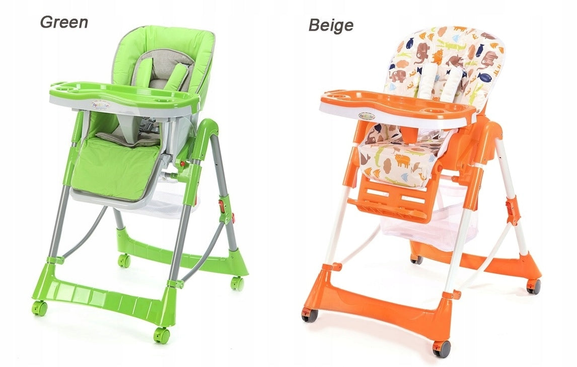 FEEDING TABLE HIGH CHAIR 4 WHEELS