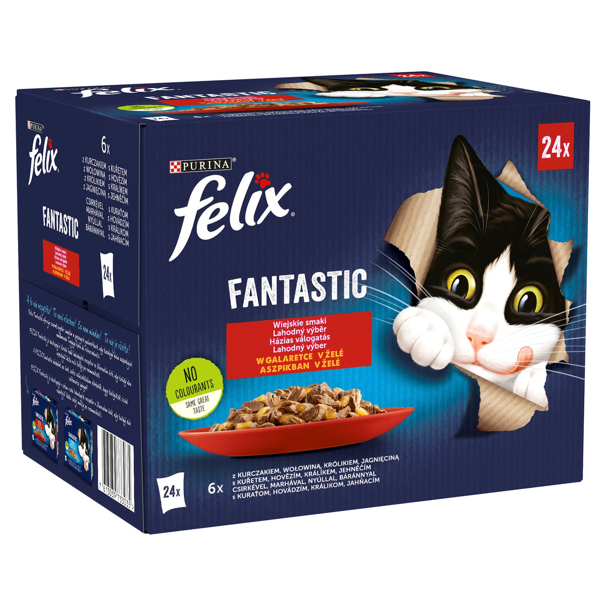 FELIX FANTASTIC RURAL JELLY FLAVORS (24x85g) Brand Felix