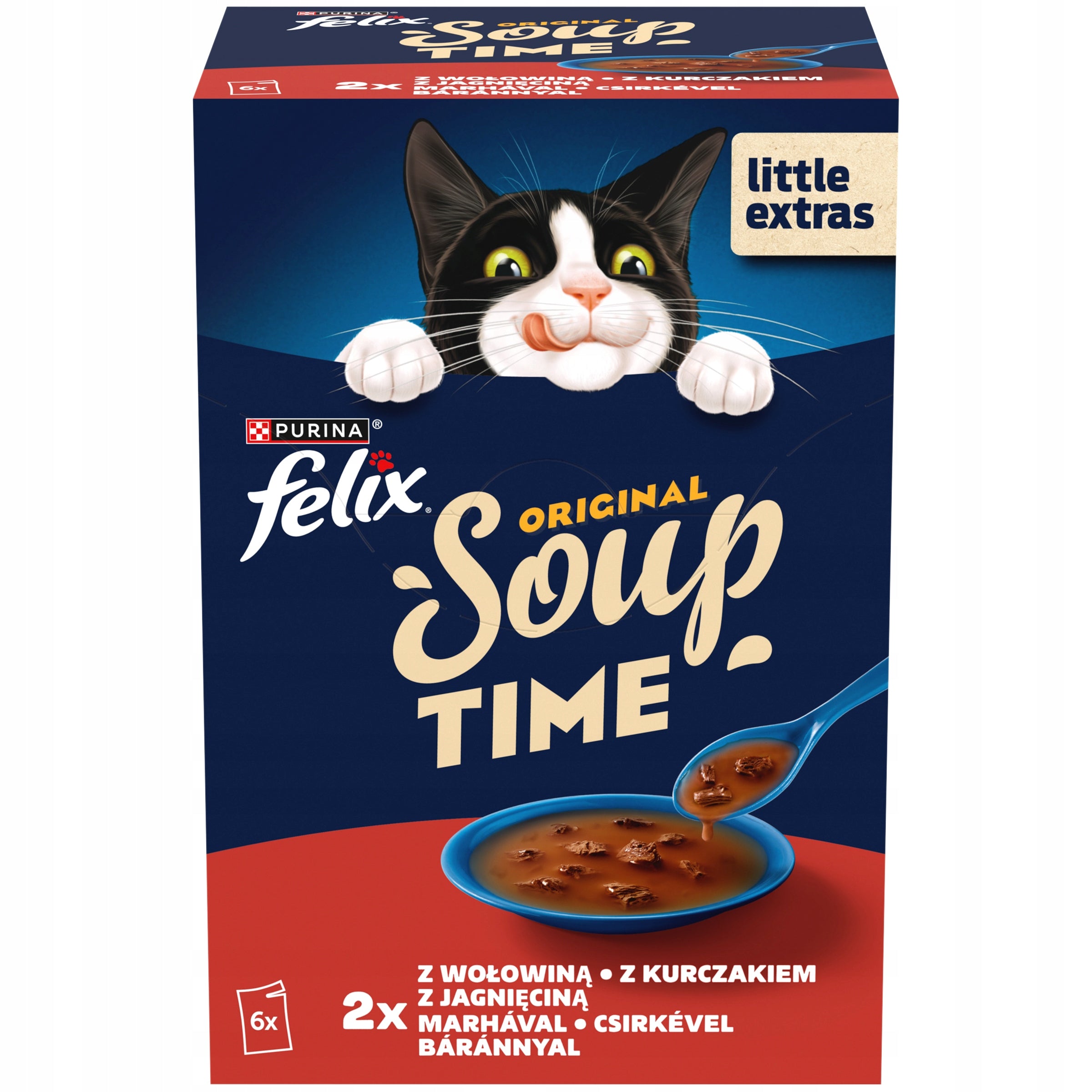 FELIX SOUP Rural Flavors Cat Food 6 Sachets x48g