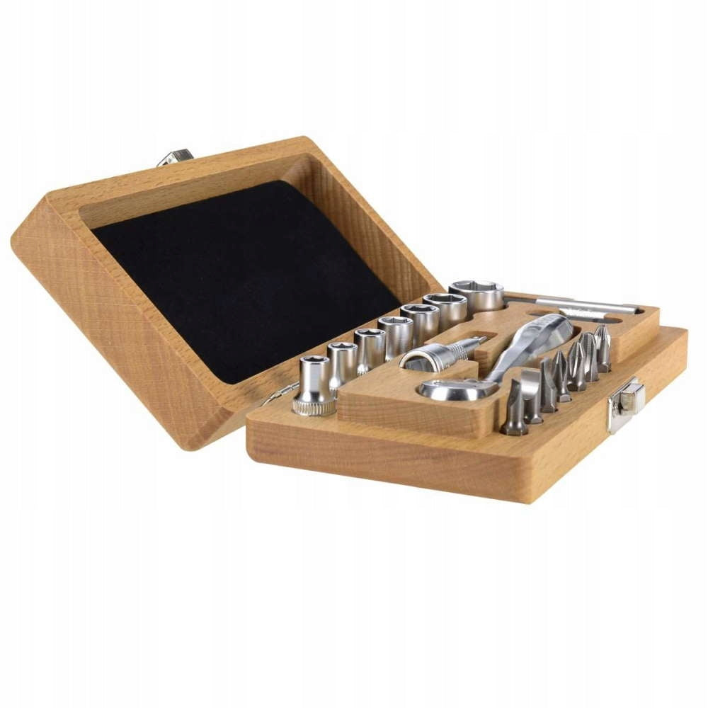 FELO 1/4'' ratchet socket set - 18 elements - ENGRAVING FREEBIE