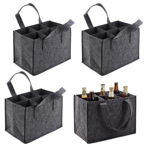 FELT BOTTLE BAG FOR 6 PCS GIFT PICNIC SET OF 4 PCS FOR HOME Brand no brand