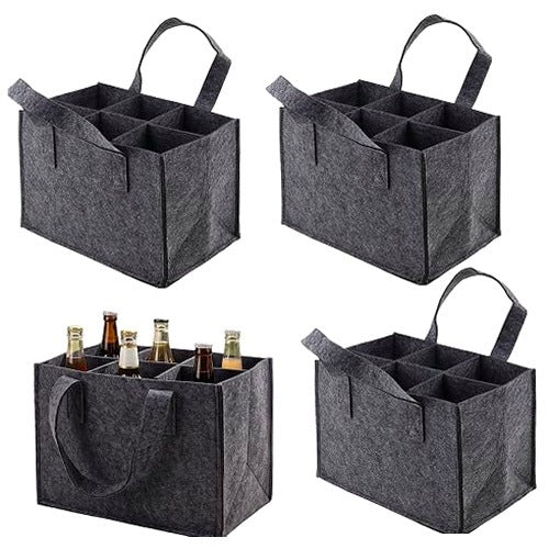FELT BOTTLE BAG FOR 6 PCS GIFT PICNIC SET OF 4 PCS FOR HOME