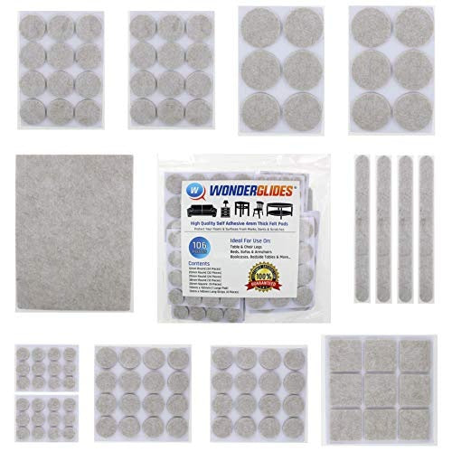 FELT PADS FOR FURNITURE SELF-ADHESIVE FLOOR PROTECTION 106 PCS. Brand no brand