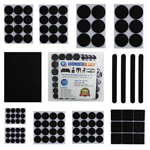 FELT PADS FOR FURNITURE SELF ADHESIVE SET OF 106 PCS FOR HOME Brand no brand