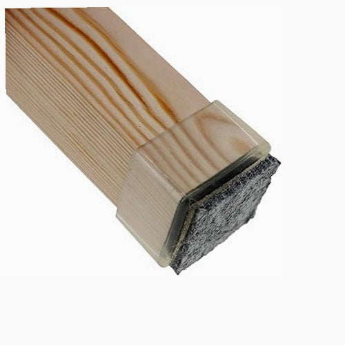 FELT PADS FOR FURNITURE SQUARE FEET SILICONE TRANSPARENT 4PCS