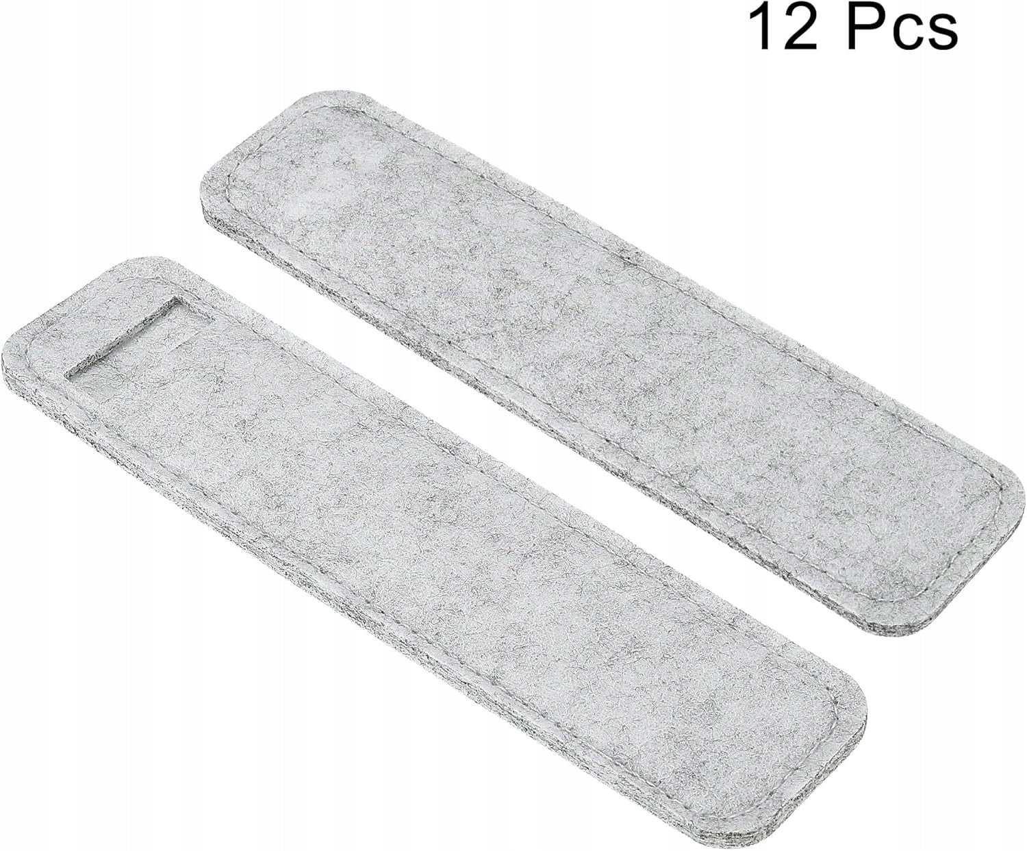 FELT PENCIL CASE GREY 12 PACK WITH MINI POCKET CASE PROTECTOR HOLDER Model Jednolity