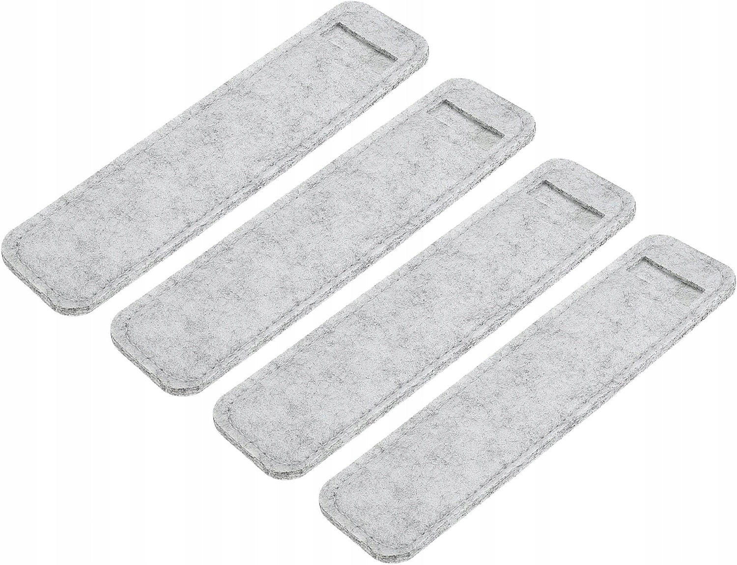 FELT PENCIL CASE GREY 12 PACK WITH MINI POCKET CASE PROTECTOR HOLDER