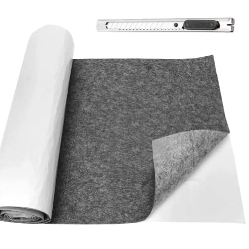 FELT SELF ADHESIVE DARK GREY ROLL 40X220 CM THICKNESS 3MM for home Brand no brand