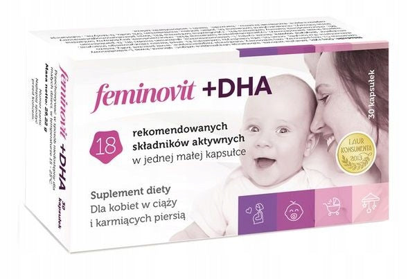 FEMINOVIT + DHA 30 CAPSULES 18 RECOMMENDED INGREDIENTS