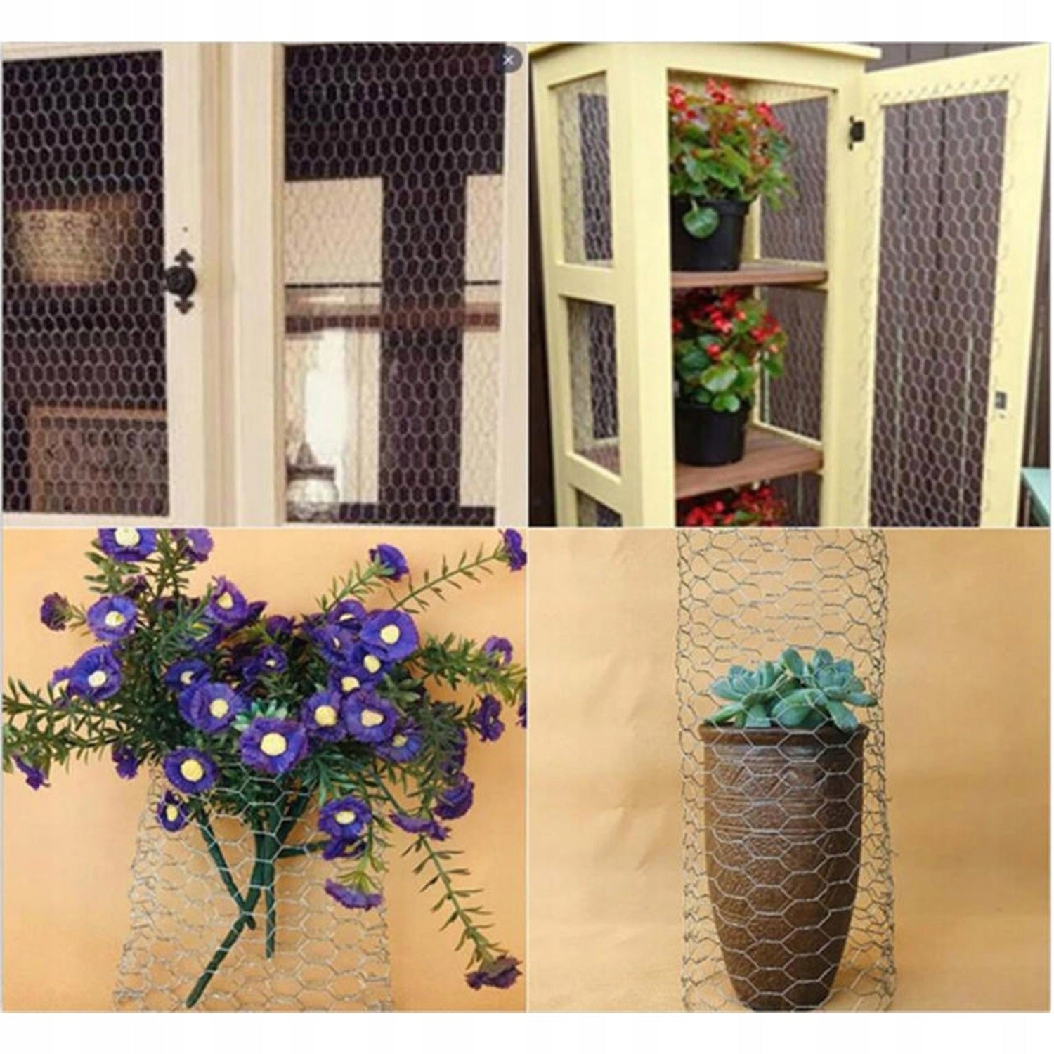 FENCE MESH FOR POULTRY CHICKENS METAL GARDEN EYELETS METALOW 0.4x10M Height 10 m