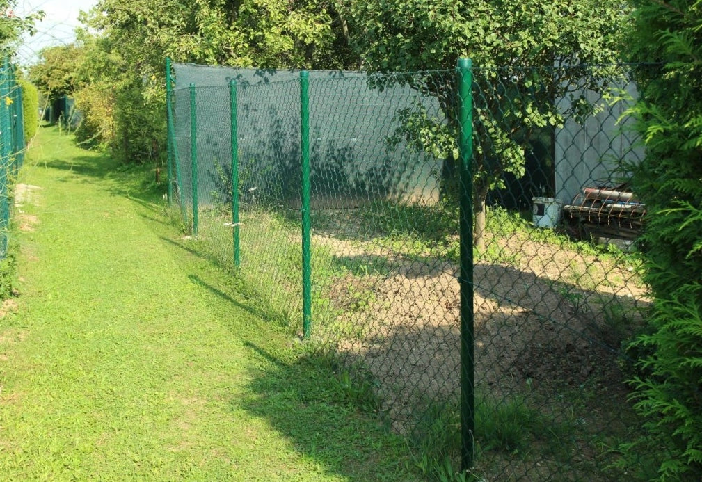 FENCE MESH coated 100 cm green 1 m 10m eyelet 6x6 3,1mm fence Height 1 m